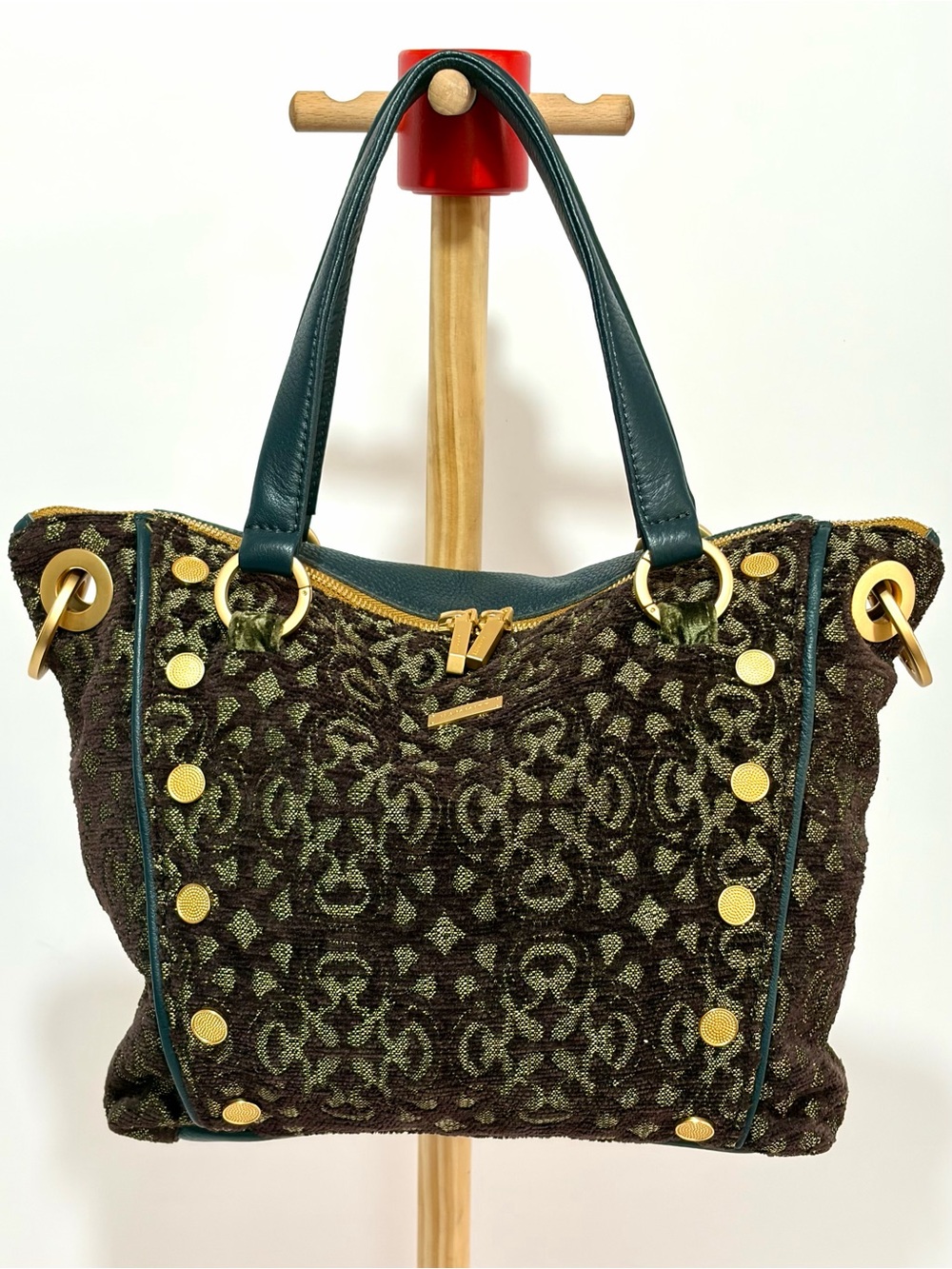 Hammitt Daniel Medium Satchel Antique Atelier Tapestry W/ Brushed Gold Hardware